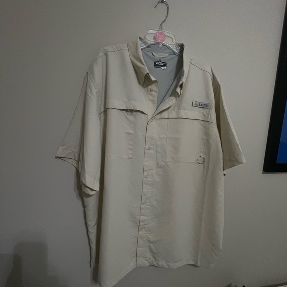 Habit Other - Habit Men's Solar Factor Shirt - Cream~ Size 2XL Fishing or Outdoors